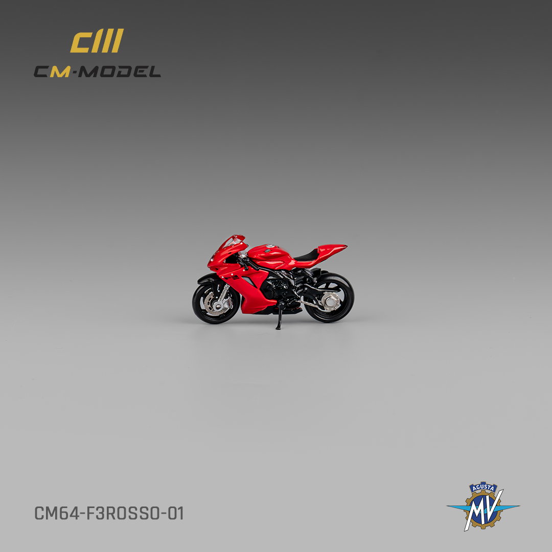CM MODEL 1/64 MV AGUSTA F3ROSSO RED WITH SHOWGIRL_5