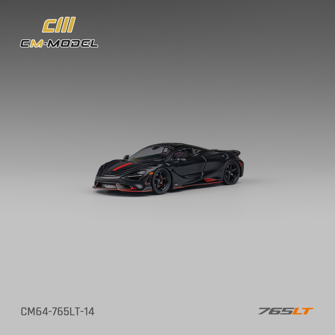 CM MODEL 1/64 MCLAREN 765LT - MATTE BLACK_5