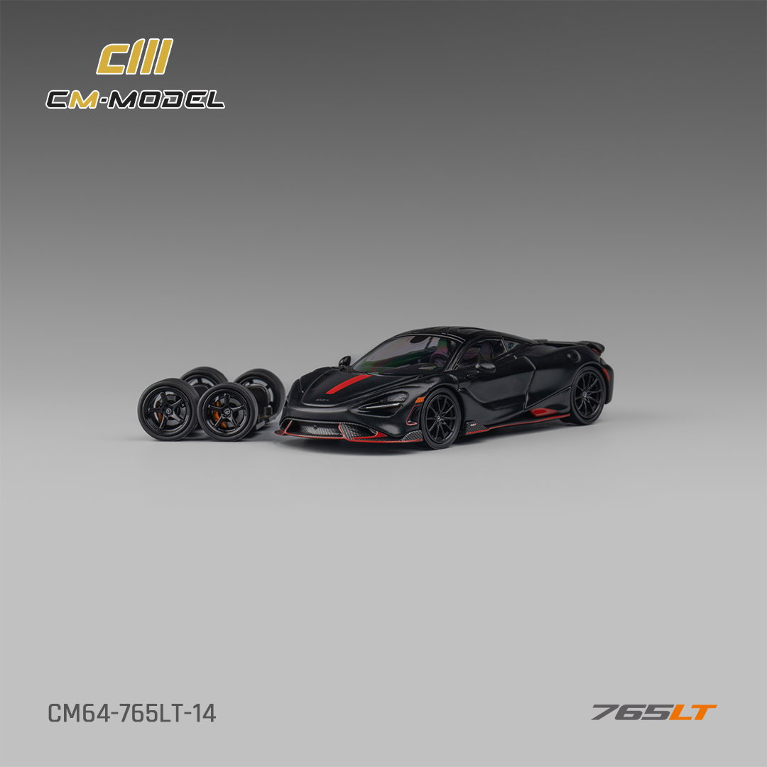 CM MODEL 1/64 MCLAREN 765LT - MATTE BLACK_2