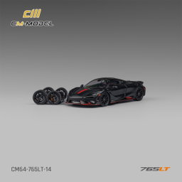 CM MODEL 1/64 MCLAREN 765LT - MATTE BLACK