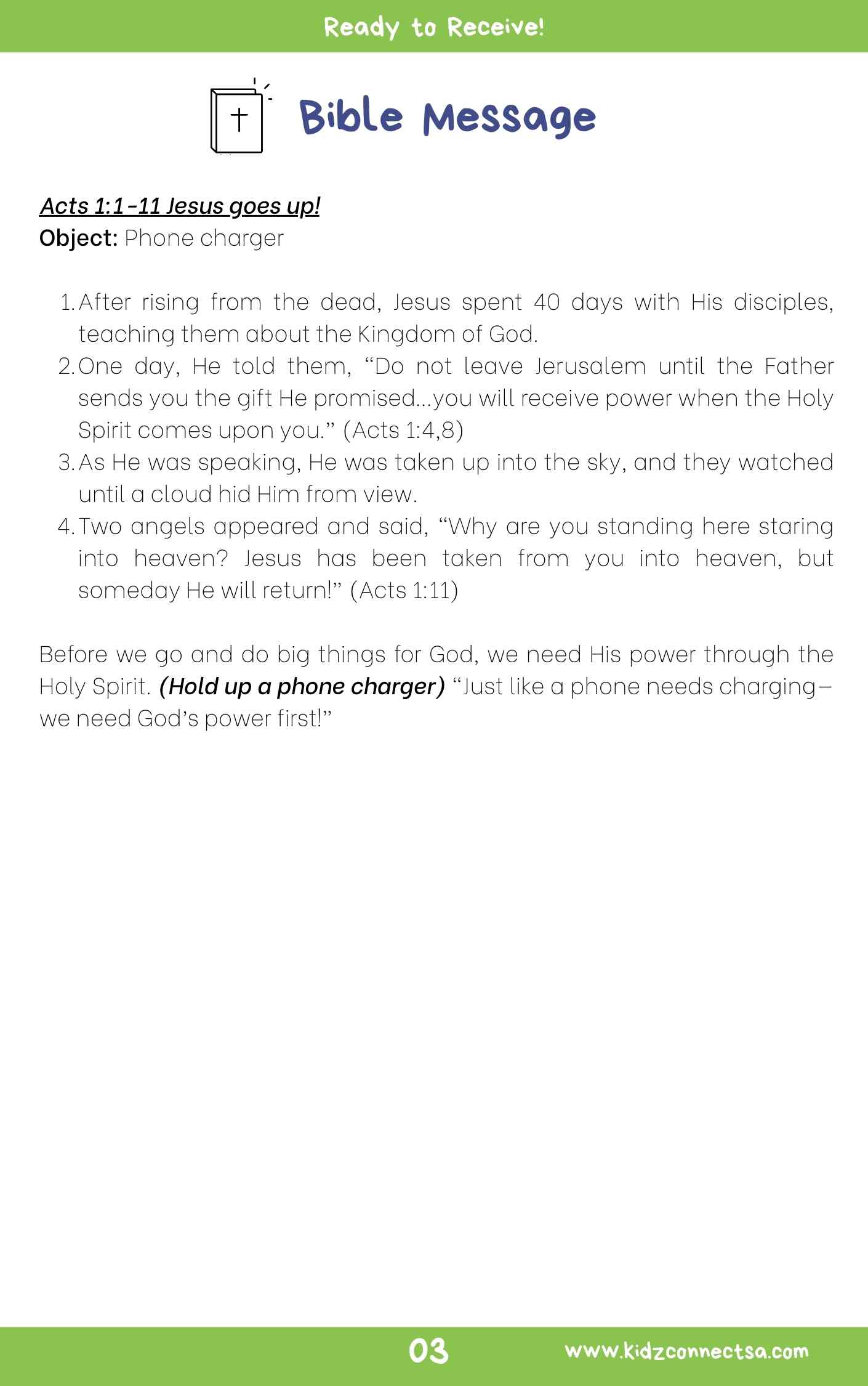 On Your Marks, Get Set, Go! – 4 Weeks of Primary School Lessons for Children's Church_4
