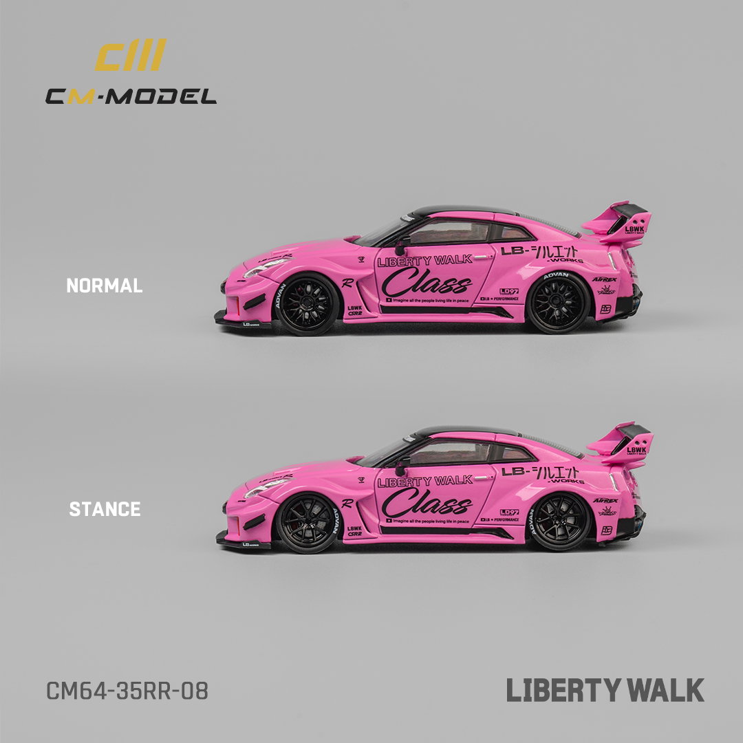 CM MODEL 1/64 NISSAN LBWK GT35RR - PINK_1