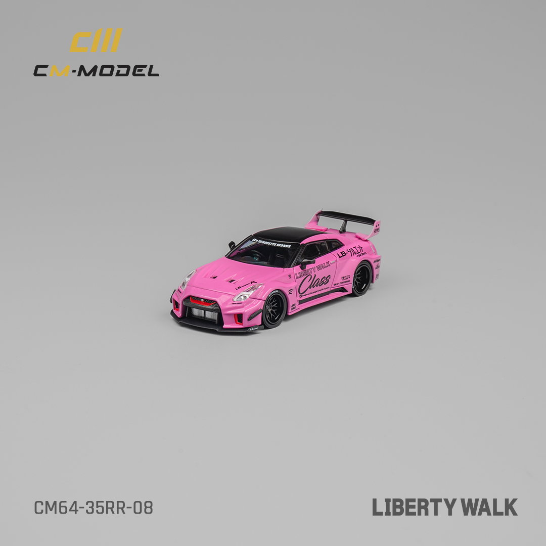 CM MODEL 1/64 NISSAN LBWK GT35RR - PINK_3