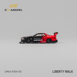CM MODEL 1/64 NISSAN LBWK ER34 - ADVAN