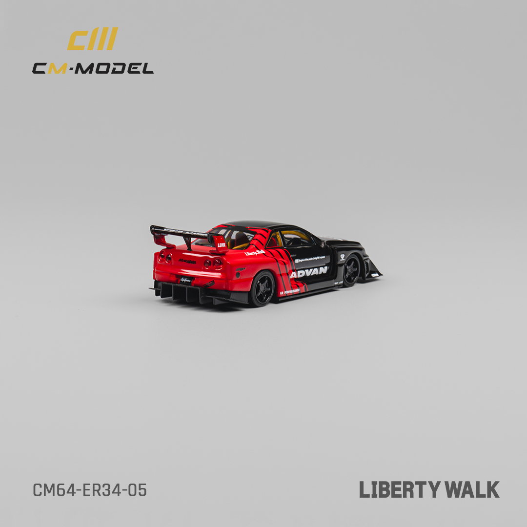 CM MODEL 1/64 NISSAN LBWK ER34 - ADVAN_6