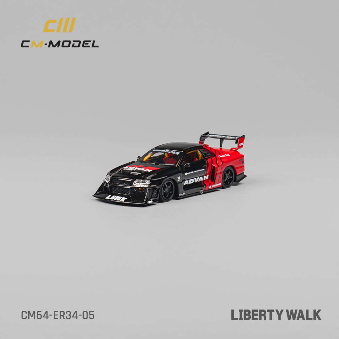 CM MODEL 1/64 NISSAN LBWK ER34 - ADVAN_5