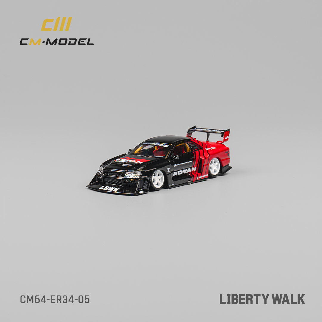 CM MODEL 1/64 NISSAN LBWK ER34 - ADVAN_3