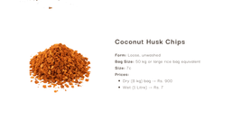 Coconut Husk Chips (පොල්ලෙලි කැබලි)
