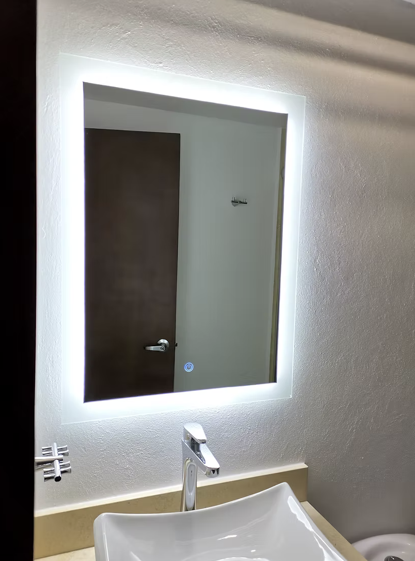 Espejo Resplandor con luz Led Touch 80x60cm_3