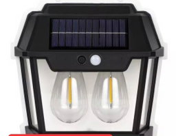 Lampe murale solaire double ampoule Article_N°BCB_0078