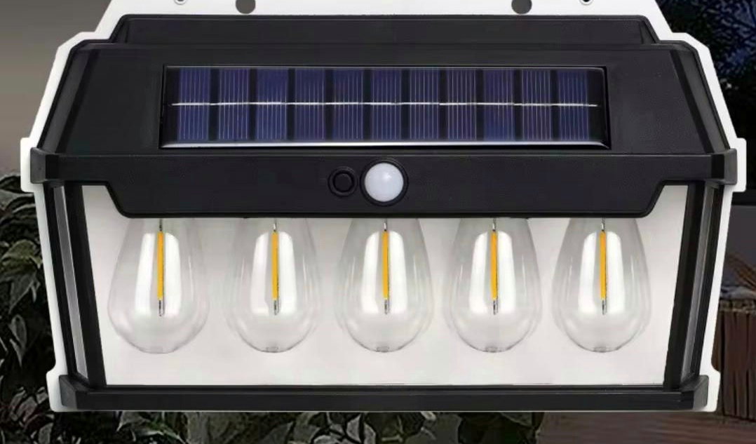 Lampe murale solaire cinq ampoules Article_N°BCB_0080_0