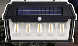 Lampe murale solaire cinq ampoules Article_N°BCB_0080