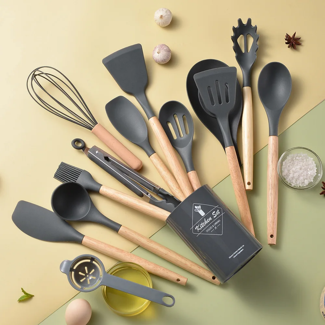 12-Piece Silicone Kitchen Set – Durable, Safe & Stylish_2