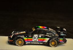 PGM MODEL 1/64 PORSCHE RWB964 BLACK APPLE #90