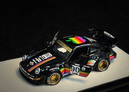 PGM MODEL 1/64 PORSCHE RWB964 BLACK APPLE #90