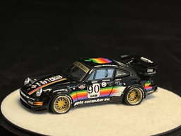 PGM MODEL 1/64 PORSCHE RWB964 BLACK APPLE #90
