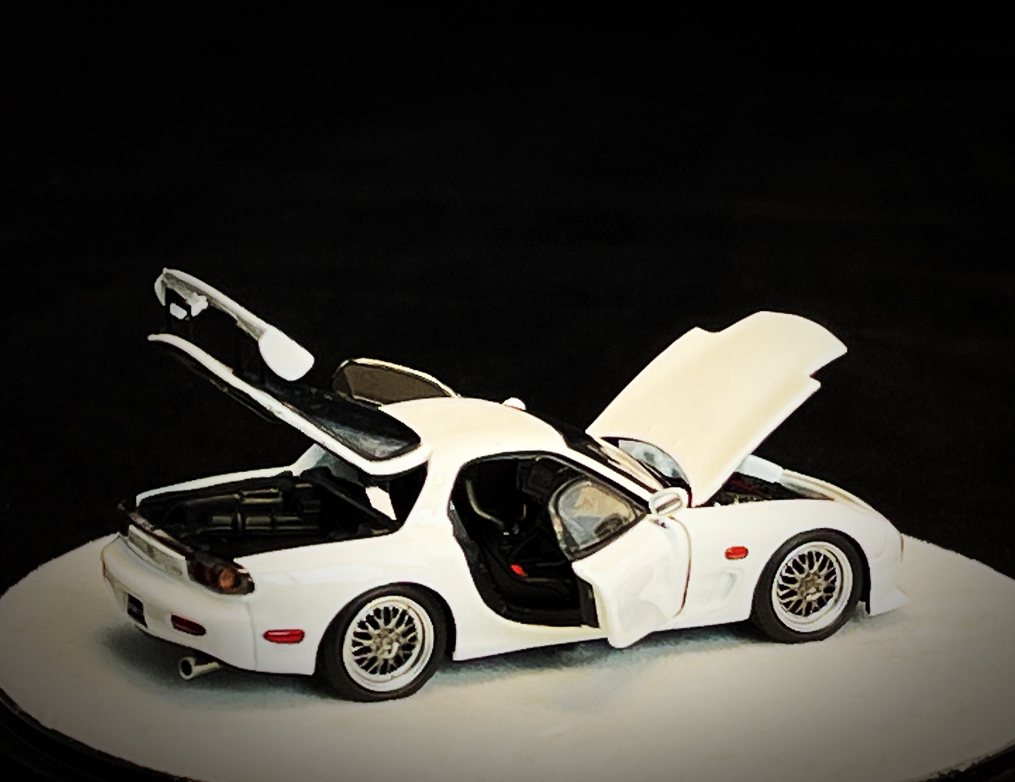 PGM MODEL 1/64 MAZDA RX7 - WHITE_1
