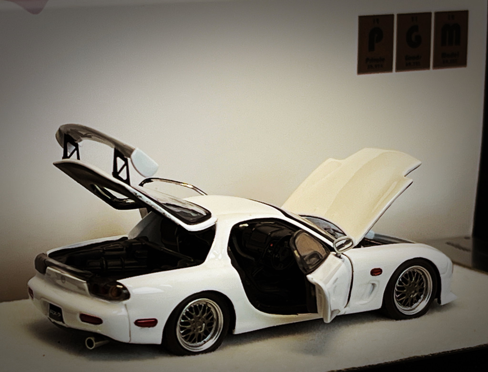 PGM MODEL 1/64 MAZDA RX7 - WHITE_6