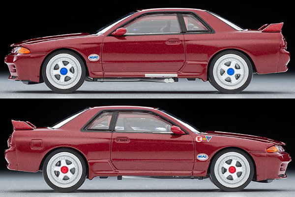 TLVN MODEL 1/64 NISSAN SKYLINE GT-R R32 GROUP A PLAIN COLOR VERSION RED_9