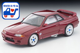 TLVN MODEL 1/64 NISSAN SKYLINE GT-R R32 GROUP A PLAIN COLOR VERSION RED