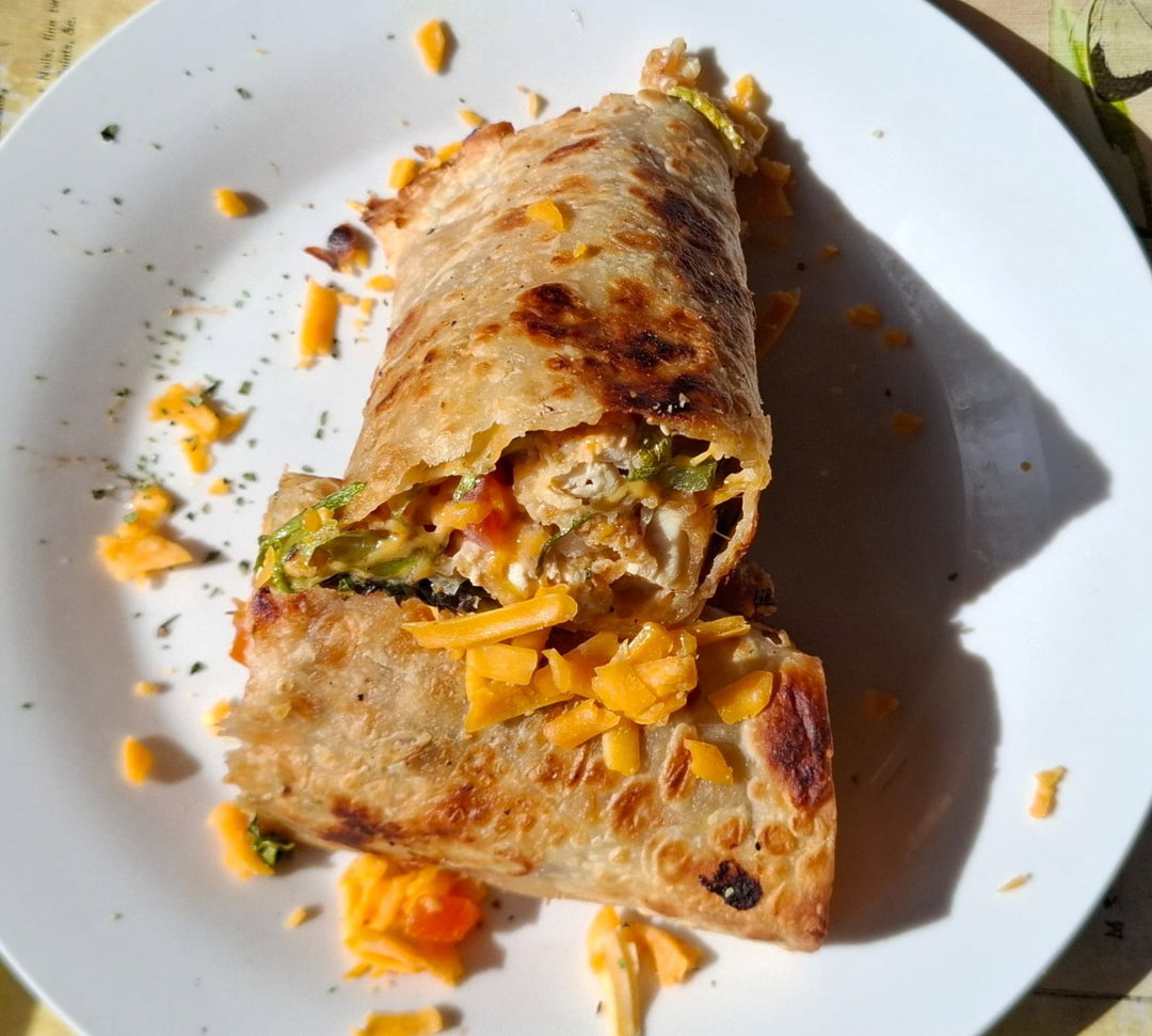 Toasted Chicken Roti Wrap