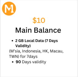 M1 Prepaid Main Balance Top-up