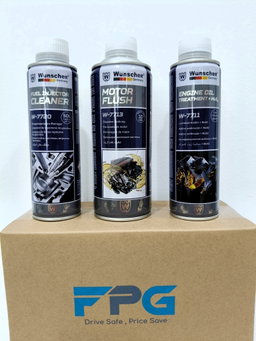 Wunscher Germany 3in1 Additives Package (EngineFlush+Treatment+InjectionCleaner) 300ml/btl