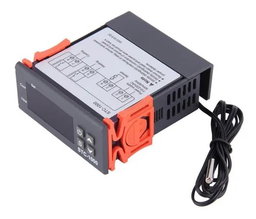 Controlador de temperatura LCD digital 10A DC 24V Termostato STC-1000 3.3 ft Sensor NTC
