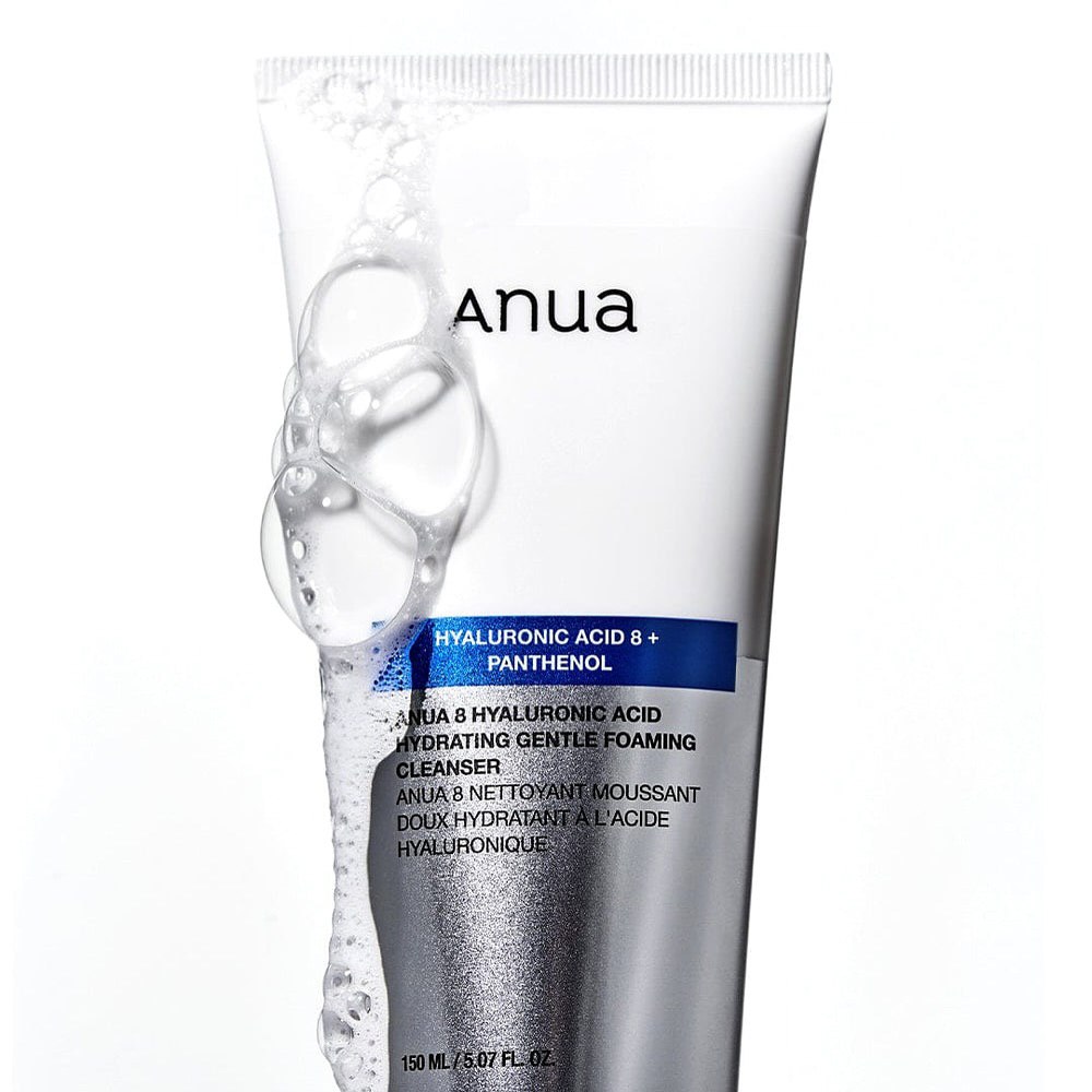 Anua  8 Hyaluronic Acid Hydrating Gentle Foaming Cleanser 150ml انوا  غسول رغوي لطيف ومرطب بـ 8 احماض الهيالورونيك_2
