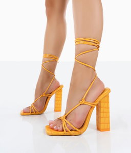 Lace-Up Heels