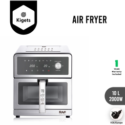 10L Digital Full Metal Air Fryer with Visible Window 