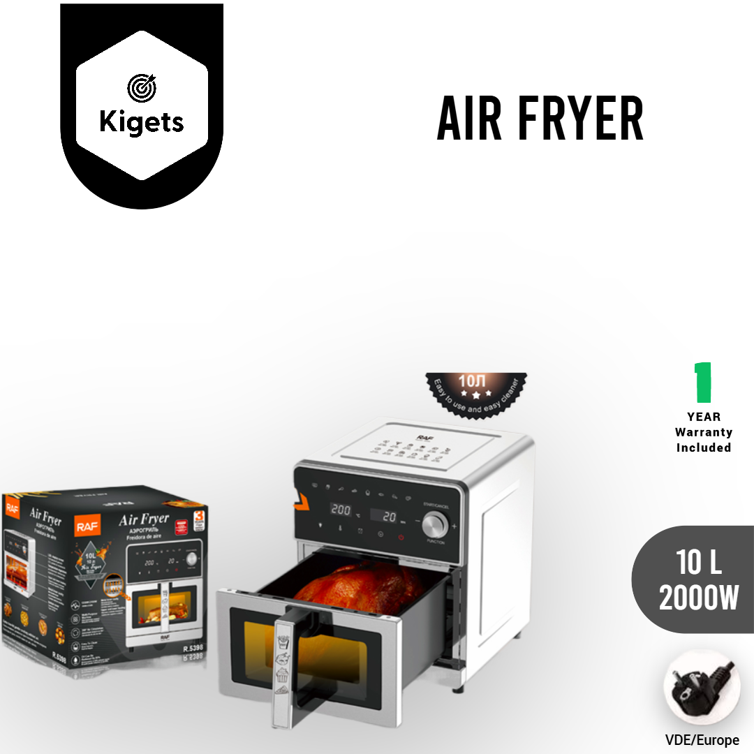 10L Digital Full Metal Air Fryer with Visible Window _10
