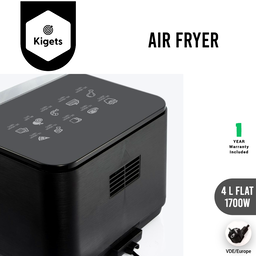 4L Digital Wide Tray Air Fryer with Visible Window 