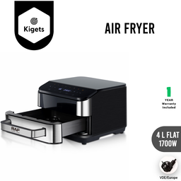 4L Digital Wide Tray Air Fryer with Visible Window 