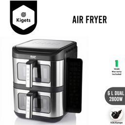 6L Dual Digital Air Fryer 
