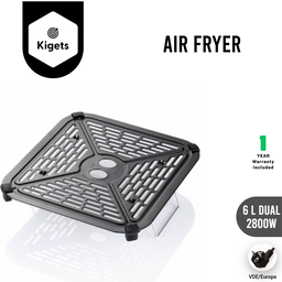 6L Dual Digital Air Fryer 