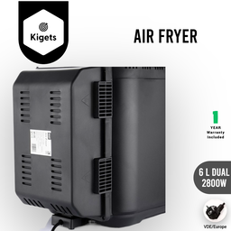 6L Dual Digital Air Fryer 