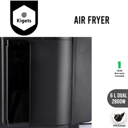 6L Dual Digital Air Fryer 