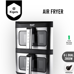 6L Dual Digital Air Fryer 