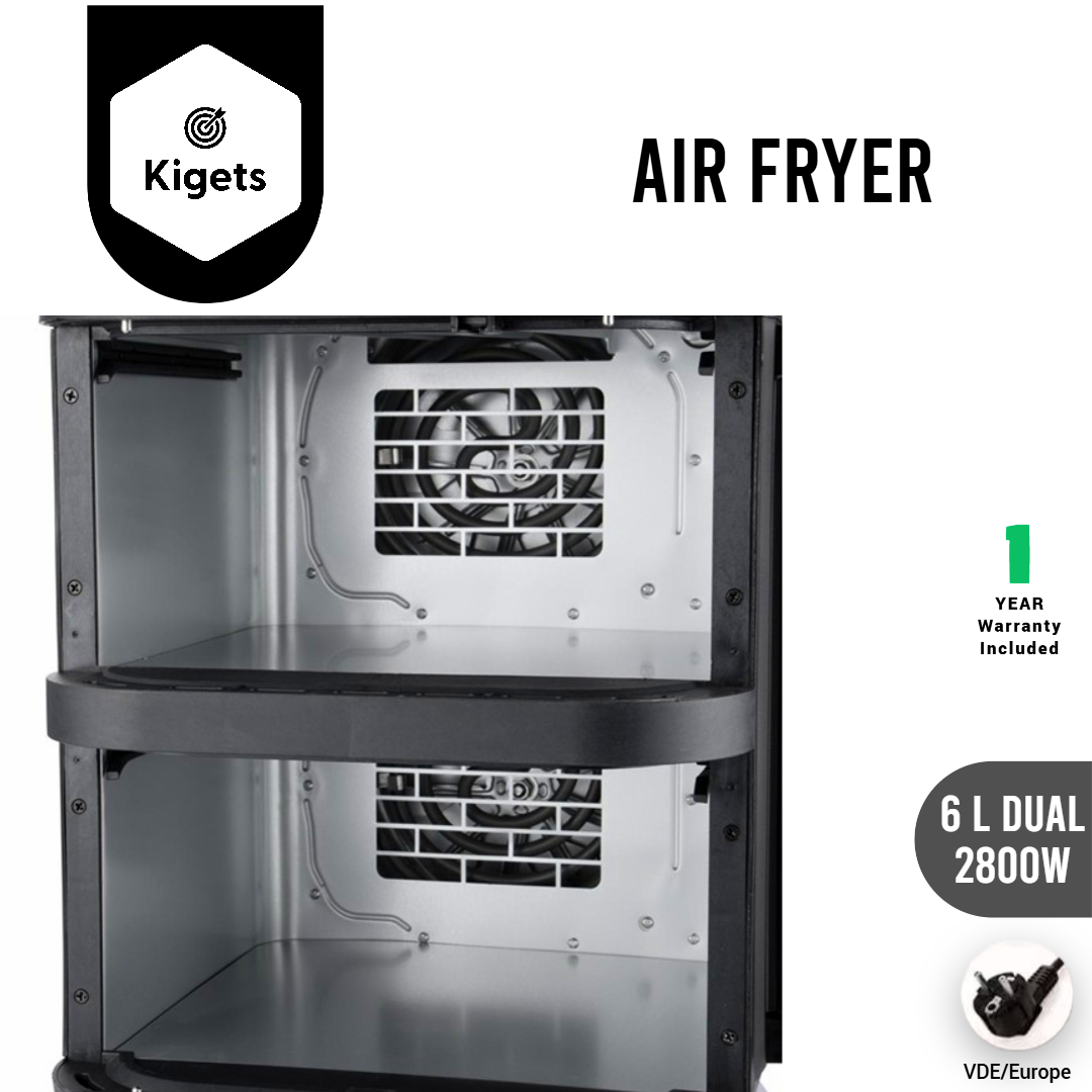 6L Dual Digital Air Fryer _7