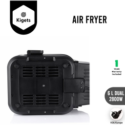 6L Dual Digital Air Fryer 