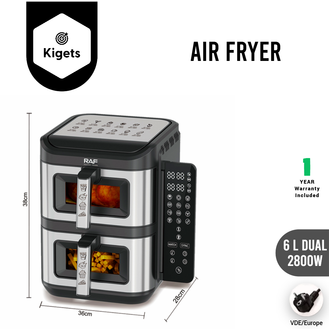 6L Dual Digital Air Fryer _3