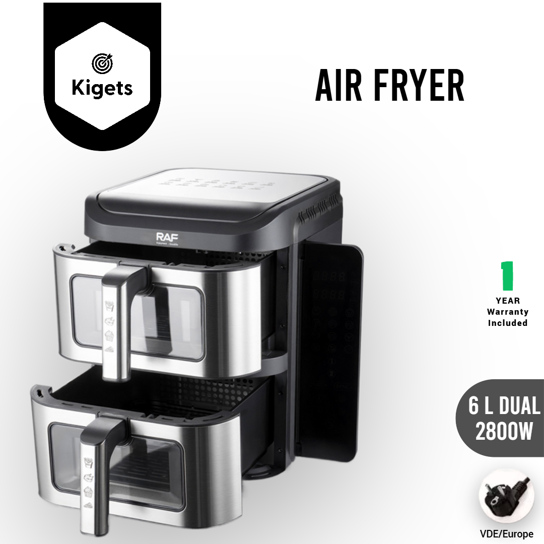 6L Dual Digital Air Fryer _4