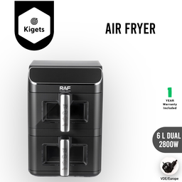 6L Dual Digital Air Fryer 2