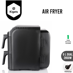 6L Dual Digital Air Fryer 2