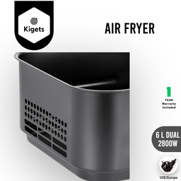 6L Dual Digital Air Fryer 2