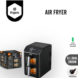 6L Dual Digital Air Fryer 2