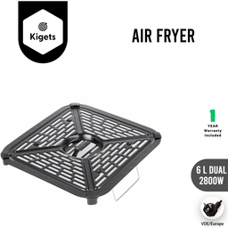 6L Dual Digital Air Fryer 2