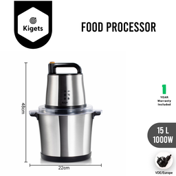 15L Food Processor 