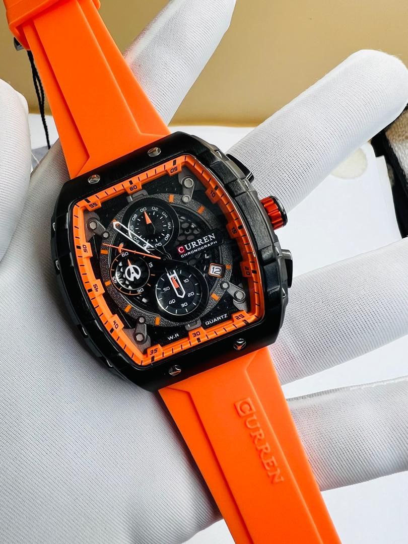 Montre CURREN en Silicone Orange